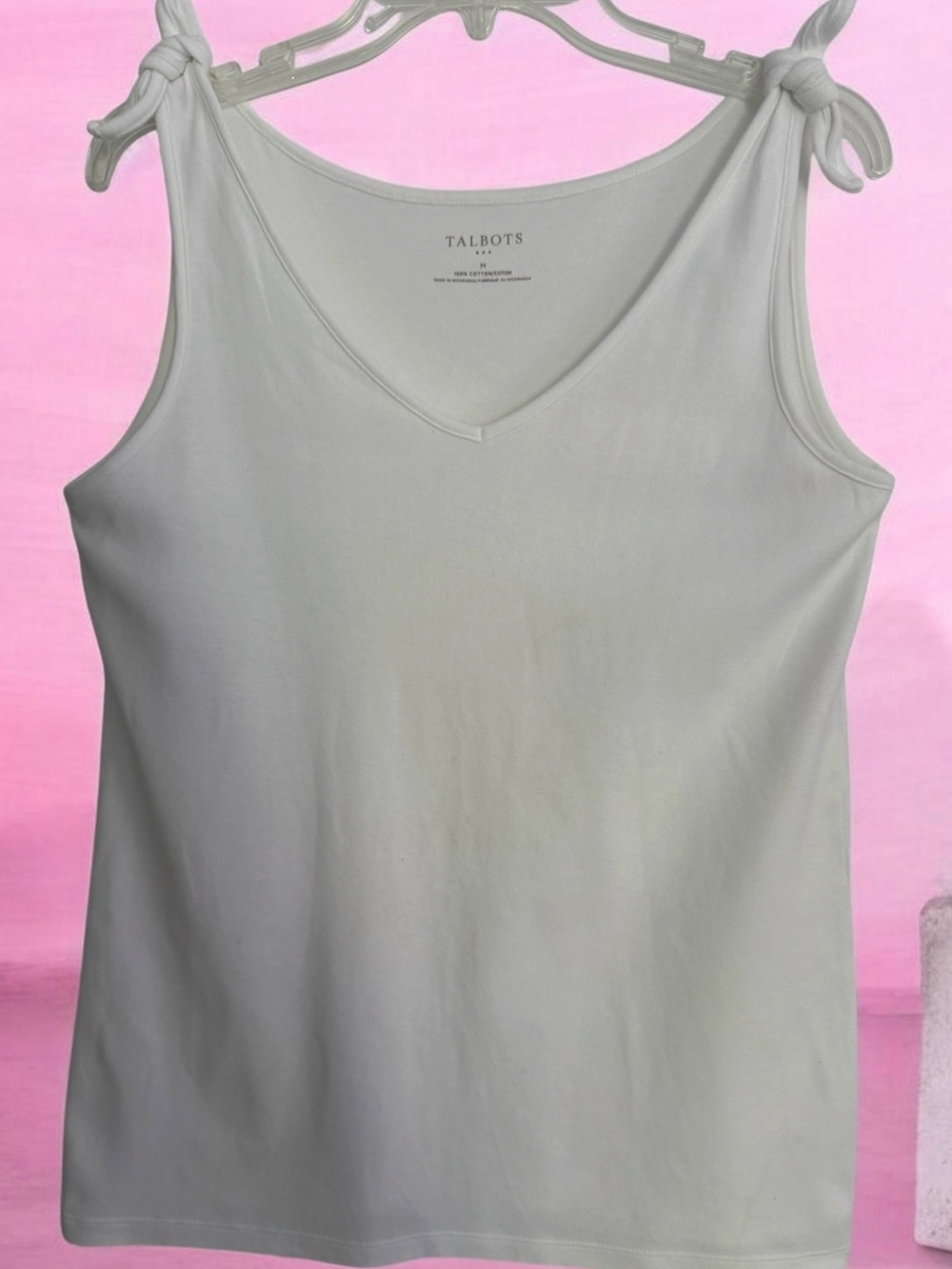 Talbots white tank top